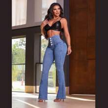 NỮ Quần jean - Màu xanh lam - Xem 5