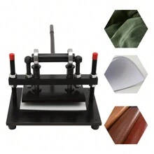 kangten Leather Cutting Machine, Manual Punching Machine, Leather Punching Machine, Punching Machine And Embossing Machine, Leather Punching Machine Clicker Press Foam Cutting Paper, 26 * 16cm - Black - View 1