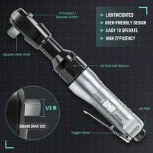 17Pc Air Tool Kit 1/2-Inch Pneumatic Air Impact & Ratchet Wrench Kit Torque Wrench For Repairs, W/ Case, Sliver / Black - Black - View 7