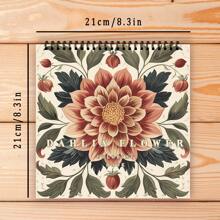 Tlenpo 成人涂色书 - 30 张螺旋装订涂色页，8.3x 8.3 英寸，100gsm 厚纸，适合放松、缓解焦虑、新年礼物、生日礼物、节日礼物、派对礼物、复活节、感恩节、回校礼物、母亲节、妈妈礼物 - 彩色 - 查看 13