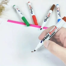 12 支装细头干擦马克笔，低气味，中号笔头，多种颜色，适用于白板和日历规划 - 永久性马克笔套装 - 彩色 - 查看 7