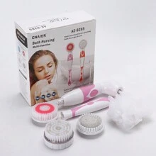 4 IN 1Multifunction Electric Bath Brush Massager Back-Rubbing Brush Long Handle Spinning Body Cleaning Spa Massage Shower Brush Sets Electric Bath Brush Long Handle Waterproof Cordless Body Bath Exfoliating Soft Silicone Body Scrubber Brush