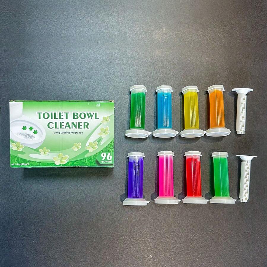 Toilet Gel Stamp, Toilet Bowl Cleaners, 8 Pack/96 Toilet Gel, Toilet
