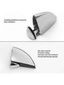 12 Clip Pelicanos Medianos Herrajes Para Repisas Vidrio  soportes ajustables para estante de vidrio abrazaderas para montaje en pared soporte de abrazadera para estantes de vidrio para grosor de 5 a 10 mm - Multicolor - Ver 7