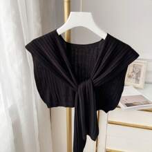 1pc Women's Fashion Knitted Knotted Shawl Wraps