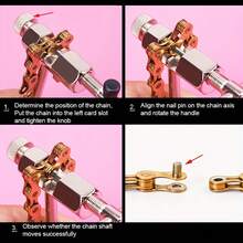 Bicycle Chain Breaker Tool For Mountain Bikes, Chain Removal Tool, Single Speed Chain Cutter, Bike Chain Repair Tool - Silver - View 2