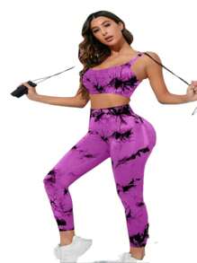 Conjunto Deportivo  Tie Dye - Morado - Ver 1