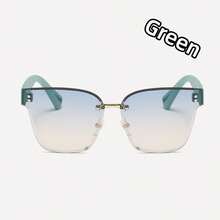 1 chiếc kính thời trang không gọng vuông TR thanh lịch gợi cảm dành cho nữ cỡ lớn nhiều màu sắc, hoàn hảo để sử dụng hàng ngày, chặn ánh sáng mạnh, trang trí tiệc, du lịch, thể thao, cưỡi ngựa, lái xe, đi làm, biểu diễn sân khấu, lướt sóng trên bãi biển, lái xe, phong cách đường phố - Nhiều màu - Xem 16