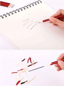 50/30/20/10/5pcs HB Pencils For Students, Writing, Learning, Drawing, With Eraser, Hexagonal Shaft - Multicolor - View 9