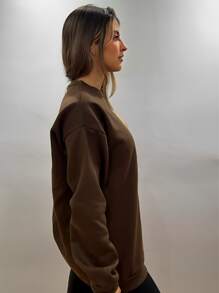 Women Sweatshirts - 咖啡棕 - 查看 8