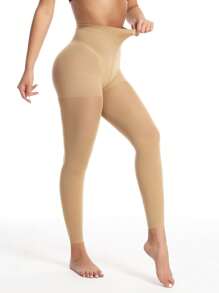 Medias De Seda 70d Para Mujer, Medias Sexys Moldeadoras A La Moda, Longitud Recortada, 1 pieza