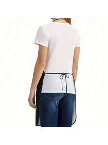 1入組，80*60cm/31.5*23.6寸聚酯纖維圍裙，簡約風格圍裙，印花字詞聚酯圍裙，加厚可愛防水腰圍裙，時尚家務廚房工作服裝，廚房用品，餐廳，廚房小工具，廚師圍裙 - 彩色 - 查看 6