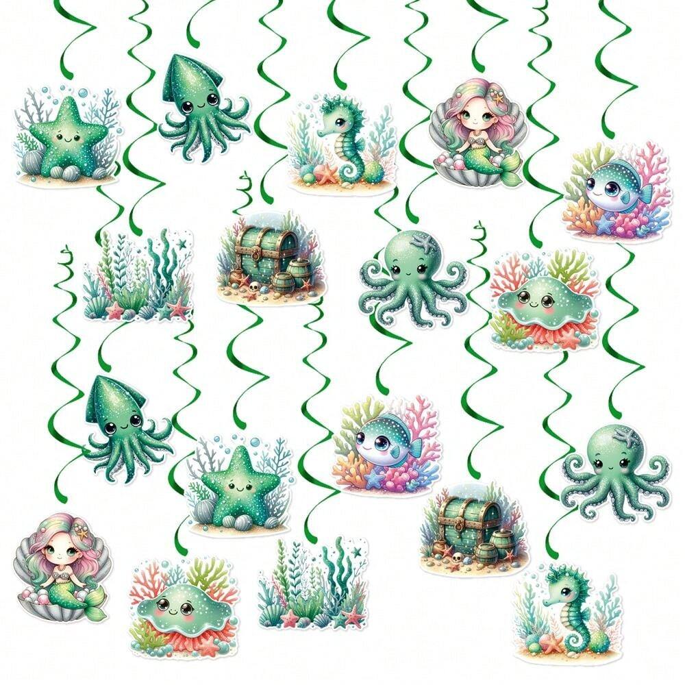 Lot 18 Guirlandes En Spirale Multicolores – Décorations Suspendues Pour Carnaval, Anniversaire, Fête – Faciles à Accrocher, Réutilisables