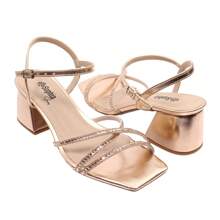 Women Heeled Sandals - 乾枯玫瑰色 - 查看 5