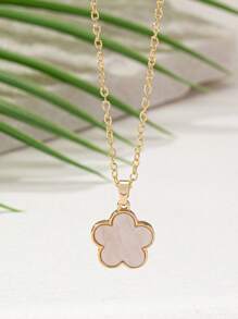 1pc Elegant Sweet Academic Style Clover Floral Jewelry Set, Including 1 Set Jewelry, Or 1 Necklace, Or 1 Bracelet, Or 1 Bangle, Or 1 Ring, Or 1 Pair Earrings, Suitable For Women's Daily Wear, Holiday Gifts