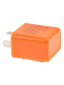 2  Flasher Relay Led Motos Destellador Ajustable Direccionales Pin 12V Universal Motocicleta Turn Signal Flasher Relay Ajustable Relé Flasher LED de Velocidad(Naranja) - Multicolor - Ver 5
