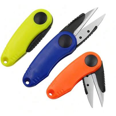 1pc High-Grade Stainless Steel Folding Fishing Scissors - Easily Cut Fishing Lines, Nylon Lines, Etc. - A Must-Have Fishing Tool For Everyday Life And Ultimate Fishing Adventures