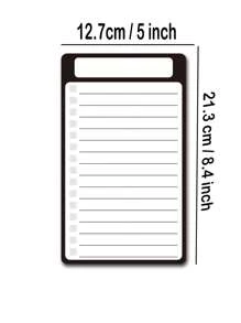 5pcs/Set Random Color Magnetic Dry Erase List Boards For Refrigerator - Includes 3 Fine Tip Markers And 1 Eraser, Shopping List, Menu, To Do List, Chores Chart, Daily Planner, Magnetic Memo Gifts Birthday Graduation Home Decor Back To School Room Decor School Supplies - Multicolor - View 6
