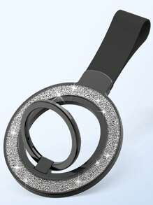 Creative Bling Sparkle Magsafe Double-Sided Magnetic Suction Ring Holder Stand, 360 Degree Rotation Desktop Phone Stand - Multicolor - View 15