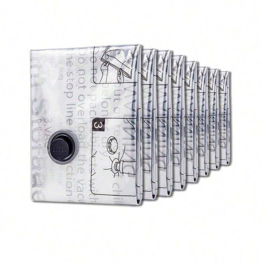 Túi hút chân không, Túi tiết kiệm không gian cho chăn bông và chăn, Túi hút chân không để bảo quản quần áo, Không bao gồm bơm tay - Nhiều màu - Xem 1