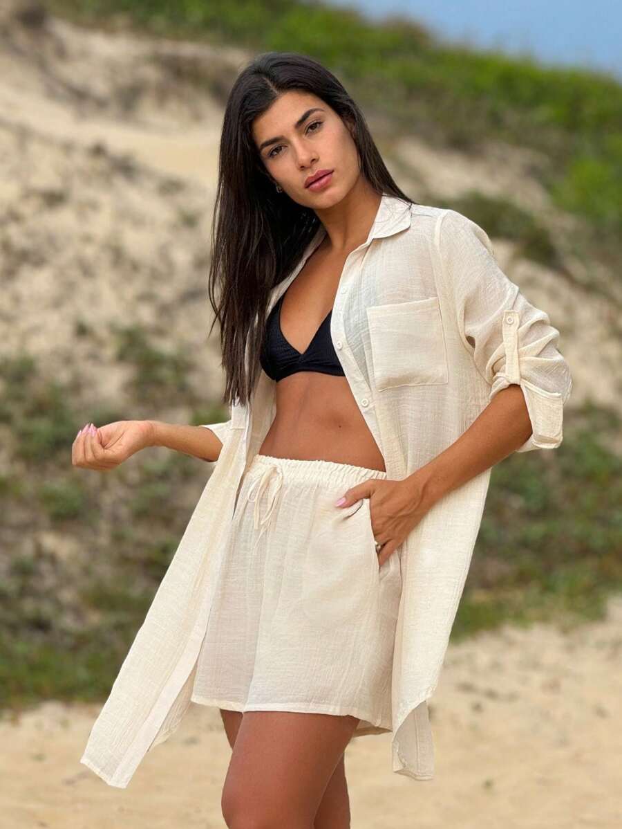 Women Cover Ups - Beis - Ver 1