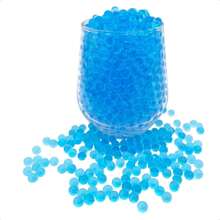 12000 Pcs Blue Water Gel Jelly Beads, Water Balls Jelly Crystal Beads Gel Ball Water Absorbing Beads For Vases, 7-8mm Vase Fillers For Home Decorations Best Gifts Birthday Graduation - Blue - View 2