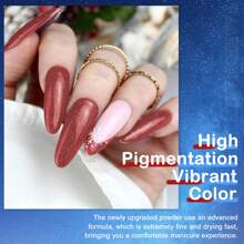 REDNEE 39pcs Nail Dip Powder Kit, 30 Shiny Colors Classic Black Red Glitter With Dipping Powder Essential Liquid Set & Professional Nail Tools For Beginner DIY At Home RE21 - Red - View 3