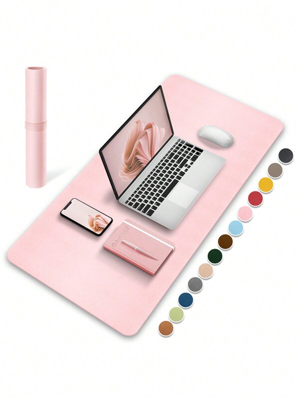 Grande Mouse Pad de Pu, Tapete Impermeável Anti-derrapante para Teclado de Computador, Escrita e Trabalho de Escritório