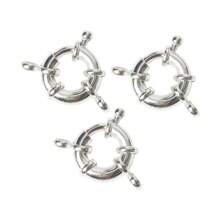 5pcs Metal Gold Color Round Spring Clasps Ring For Bracelet Clavicle Necklace Clasp Connectors DIY Jewelry Making Accessories