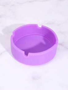 1pc Multicolor Heat Resistant, Shockproof, Easy To Clean, Thickened & Heightened Silicone Ashtray For Home, Hotel, Outdoor Use, Portable - Multicolor - View 8