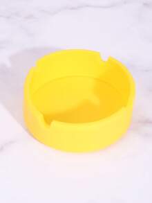 1pc Multicolor Heat Resistant, Shockproof, Easy To Clean, Thickened & Heightened Silicone Ashtray For Home, Hotel, Outdoor Use, Portable - Multicolor - View 7