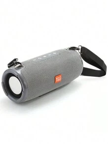 T&G 大功率便携式布艺蓝牙音箱，防水低音炮双喇叭双振膜高保真音质，肩带，支持TF卡，免提通话功能，适用于室内家庭派对、聚会、户外活动 - 彩色 - 查看 9