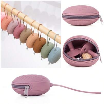 PopLittleOne 1pc Baby Silicone Pacifier Holder 100%  Baby Soft Silicone Container Box Pacifier Case Pouch For Newborns Accessories