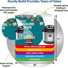 1 Bảng thời gian nấu nam châm tủ lạnh & Sách hướng dẫn sử dụng nồi áp suất, bao gồm bảng thời gian cho nồi áp suất & nồi chiên không dầu, có trượt từ tính cho các tiện ích nhà bếp - Nhiều màu - Xem 11