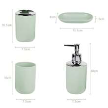 Bathroom Accessories Set Bathroom Set 4-Piece Wash Set Mouthwash Cup Soap Dish Lotion Bottle Toothbrush Holder Bathroom Set Home Bathroom Decor Bathroom Accessories Bathroom Organizer Fall Decor Storage