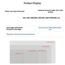 1 Máy Tính Cá Tính Hoạt Hình Cực Lớn Miếng Lót Chuột Cao Su Để Bàn, Chống Trượt Mousepad Có Khóa Viền Cho Bàn Phím - Bàn di chuột khóa bàn phím - Xem 2