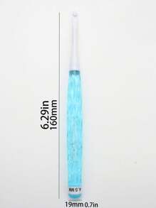 Juego de 8 ganchos de ganchillo de colores transparentes con apariencia de caramelos
