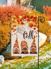 1pc Autumn Pumpkin Sunflower Dwarf Olive Football Maple Leaf Garden Flag Festival Yard Decor - Multicolor - View 13