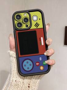 1 个卡通游戏设备图案，带有精确切口，保护性防震手机壳，兼容 11 Pro Max/12 Pro Max/13 Pro Max/14 Pro Max/15 Pro Max/16 Plus/16 Pro Max、Redmi、OPPO/Realme、VIVO、Infinix、Honor、MOTO、One Plus 防水防摔防刮 - 黑色 - 查看 5