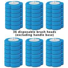 1 套一次性马桶刷(1 个刷头 + 1 个底座 + 24 个替换头)含 3 种颜色海绵补充装,彻底清洁家用厕所浴室装饰秋季装饰 - 灰色 - 查看 17