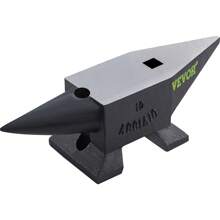 Cast Iron Anvil, 22 Lbs/10kg Single Horn Anvil, With Large Countertop And Stable Base, High Hardness Rugged Round Horn Anvil Blacksmith, For Shaping, Bending