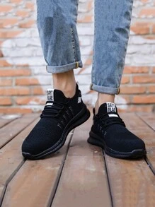 Durable Men's Industrial & Construction Boots With Anti-Smash And Anti-Stabbing - Black - View 1