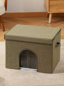 可摺疊鋁箔冰垫冷卻貓屋，50*40*35cm，適用於16kg以下的寵物，有三種顏色可選 - 彩色 - 查看 11