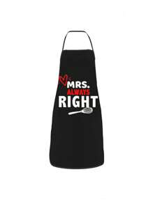 1 件，围裙 80*60 厘米/31.5*23.6 英寸，简约风格围裙，字母短语印花围裙加厚可爱防水腰围裙，时尚家务厨房家用工作服，厨房用品。厨房餐厅。厨房小工具。厨师围裙 - 彩色 - 查看 16