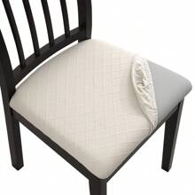 1pc Waterproof Dining Chair Cover, Stretch Jacquard Removable And Washable Chair Protector Cover, Suitable For Kitchen, Hotel, Restaurant Home Decor