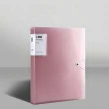 1 件 A4 PP 文件夹，彩色口袋文件整理器，按扣式，多种颜色可选，适合学生、返校、学校用品 - A4 - 查看 15