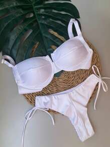 Women Bikini Sets - 白色 - 查看 1