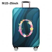 Husă de călătorie pentru bagaje de 18 până la 32 inch, huse de protecție pentru bagaje pentru bărbați și femei, accesorii esențiale pentru călătorii în aer liber, huse elastice pentru valiză, huse de praf elastice, la modă, inițială cu numele de la A la Z, imprimeu cu litere roz pentru școală, accesorii școlare, lucruri școlare