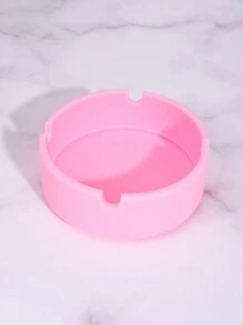 1pc Multicolor Heat Resistant, Shockproof, Easy To Clean, Thickened & Heightened Silicone Ashtray For Home, Hotel, Outdoor Use, Portable - Multicolor - View 4