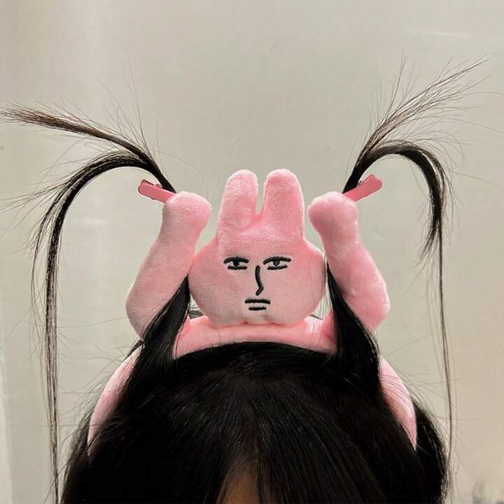 ウサギデザイン ヘアバンド ピンク うさぎ ヘアバンド ウサギのヘアバンド[0] - RO公式ツール ちい